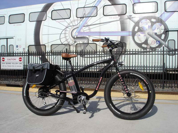 wave electric bike beach cruiser